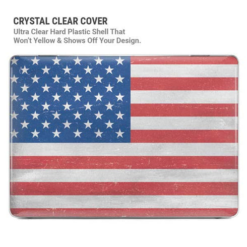 American Flag Distressed MacBook Air 15in (2023-2025) Case plus Skin